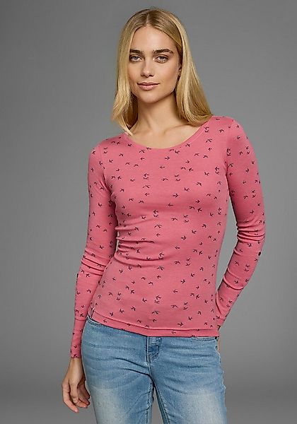 KangaROOS Langarmshirt krempelbare Ärmel, sehr figurbetont, aus elastischer günstig online kaufen