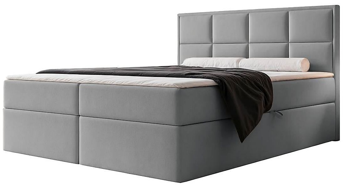 NADUVI Collection | Boxspringbett Antonia Samt mit Stauraum 160x200 günstig online kaufen