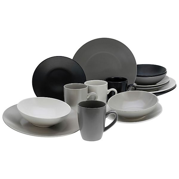 CreaTable Kombiservice »Geschirr-Set Manhattan«, (Set, 16 tlg., Kaffeeservi günstig online kaufen