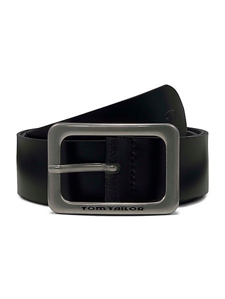 TOM TAILOR Ledergürtel "TTEVE" 4 cm breiter Damen Ledergürtel, kalssiches M günstig online kaufen