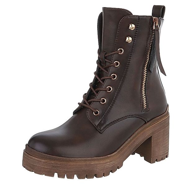 Ital-Design Damen Schnürschuhe Freizeit Schnürstiefelette (90861127) Blocka günstig online kaufen