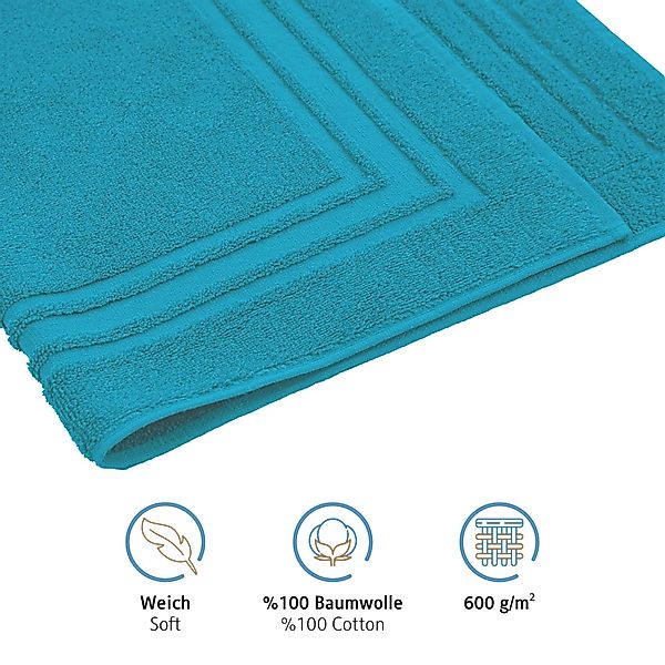 Komfortec Badematte Badvorleger aus 100% Baumwolle, günstig online kaufen