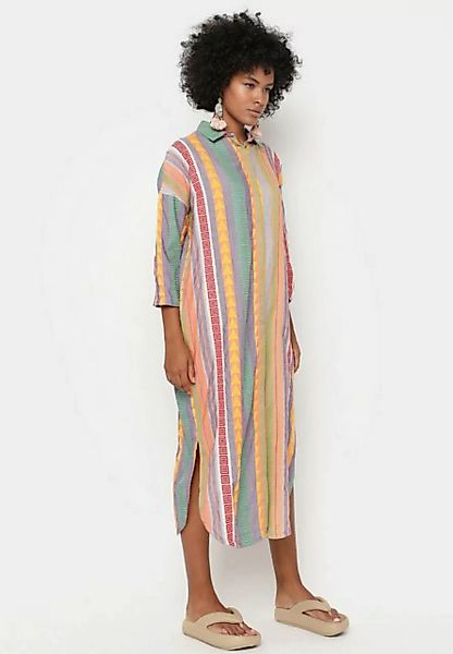 YC Fashion & Style Sommerkleid Farbenfrohes Leinen-Blusenkleid Basic, Boho, günstig online kaufen