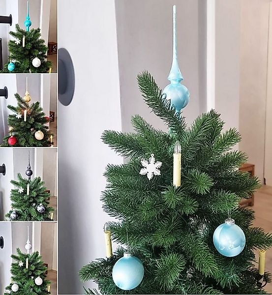 JACK Christbaumschmuck JACK Eislack Glas Christbaumkugeln Set 15x Kugel 6cm günstig online kaufen