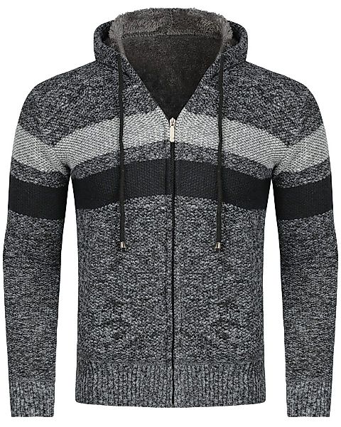 Allthemen Cardigan Herren Strickjacke mit Kapuze günstig online kaufen