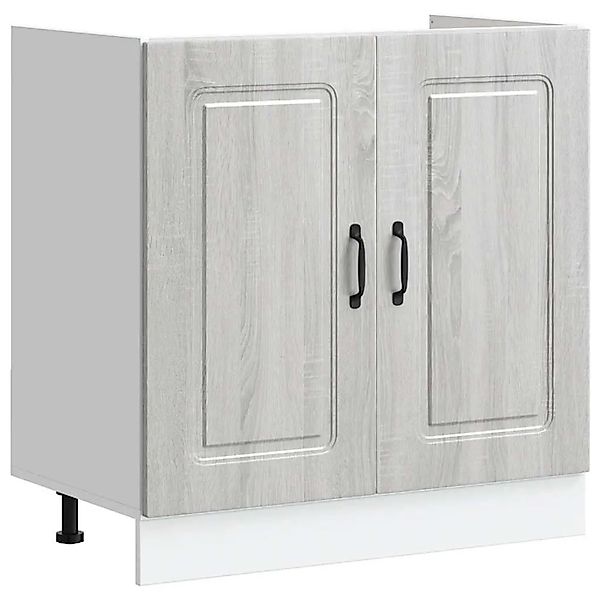 vidaXL Spülenunterschrank Kalmar Grau Sonoma 80x46x81,5 cm 853453 günstig online kaufen