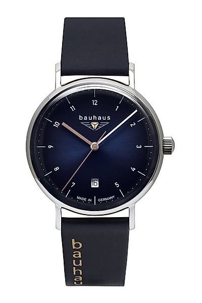 bauhaus Quarzuhr Lady Damenuhr mit Datum, Made in Germany, 2141-3, elegante günstig online kaufen