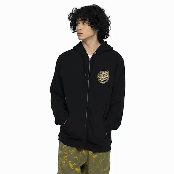 Santa Cruz Sweatjacke Ziphoodie Santa Cruz Holo Flamed Dot, G S, F black ge günstig online kaufen