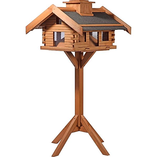 Dobar Vogelhaus Blockhaus Gipfel 84 cm x 78 cm x 53 cm Kiefer Braun FSC® günstig online kaufen