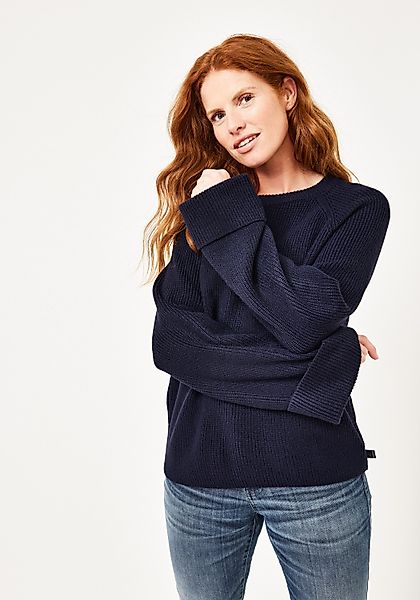 Paddock's Strickpullover Rundhals Strickpullover mit umgeschlagenen günstig online kaufen