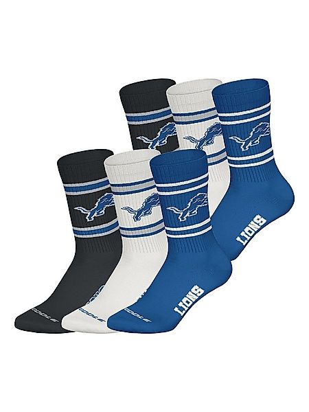 HUDDLE Freizeitsocken Detroit Lions Crew (6-Paar) Casual Socken, Alltagssoc günstig online kaufen