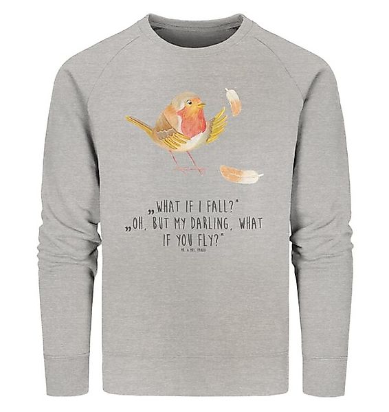 Mr. & Mrs. Panda Longpullover Rotkehlchen Federn Größe XL - Heather Grey - günstig online kaufen