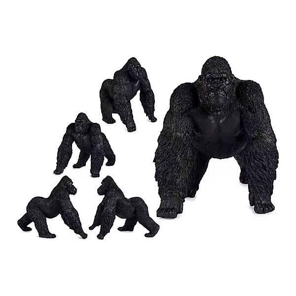 Deko-figur Gorilla Schwarz Harz (30 X 36 X 45 Cm) günstig online kaufen
