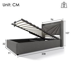 TavilaEcon Boxspringbett Einzelbett mit Stauraum und günstig online kaufen