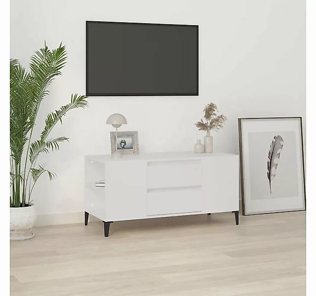 vidaXL TV-Schrank TV-Schrank Weiß 102x44,5x50 cm Holzwerkstoff (1-St) günstig online kaufen