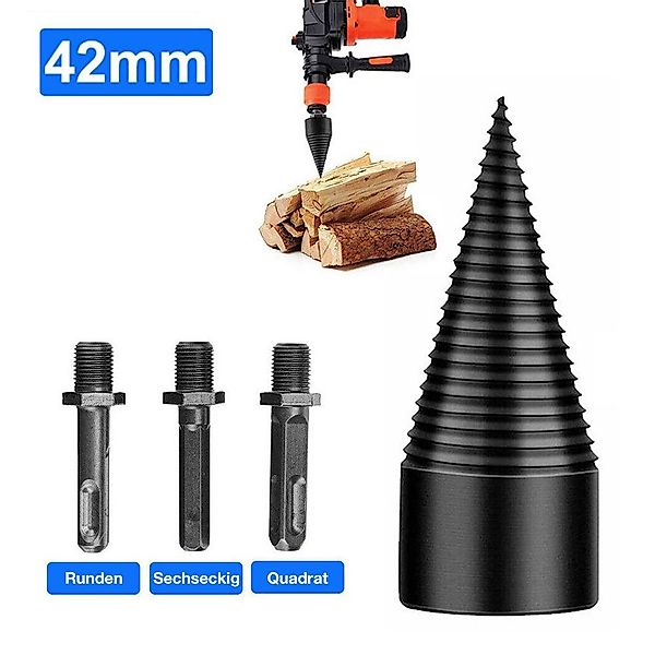 PRIISF Bohr-Meißel-Set Brennholzbohrer Holzspaltbohrer Holzspalter Kegelspa günstig online kaufen
