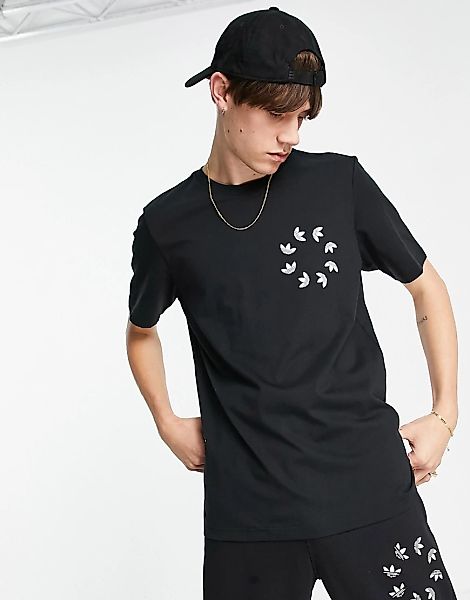 adidas Originals – adicolor – T-Shirt in Schwarz mit markantem Logo günstig online kaufen