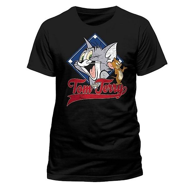 Close Up T-Shirt Tom und Jerry Unisex TShirt Tom und Jerry Varsity M günstig online kaufen