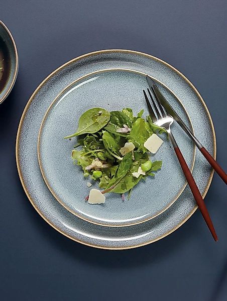Dessertteller – Keramik Kuchenteller handgemacht denim Ø21 cm günstig online kaufen