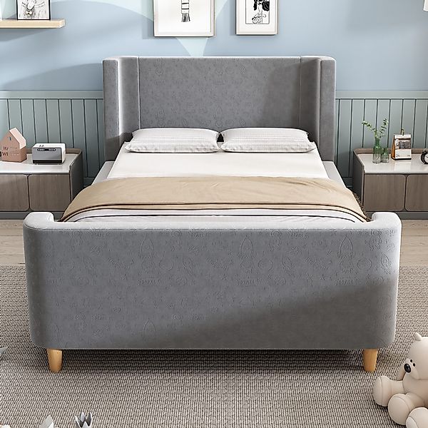 BlingBin Einzelbett (1-tlg., Kinderbett Polsterbett 90 günstig online kaufen