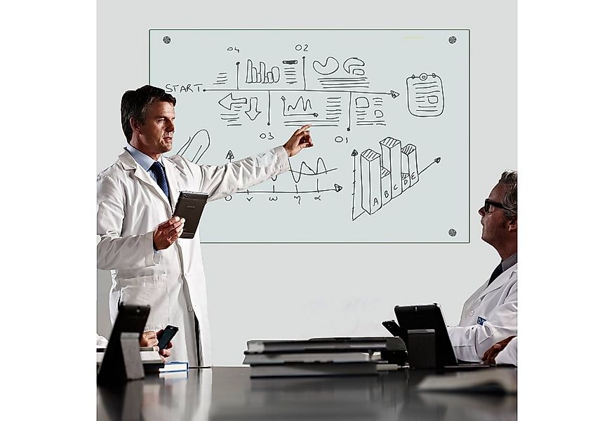 Mucola Memoboard Whiteboard Memoboard ESG Sicherheitsglas Wandtafel Glastaf günstig online kaufen