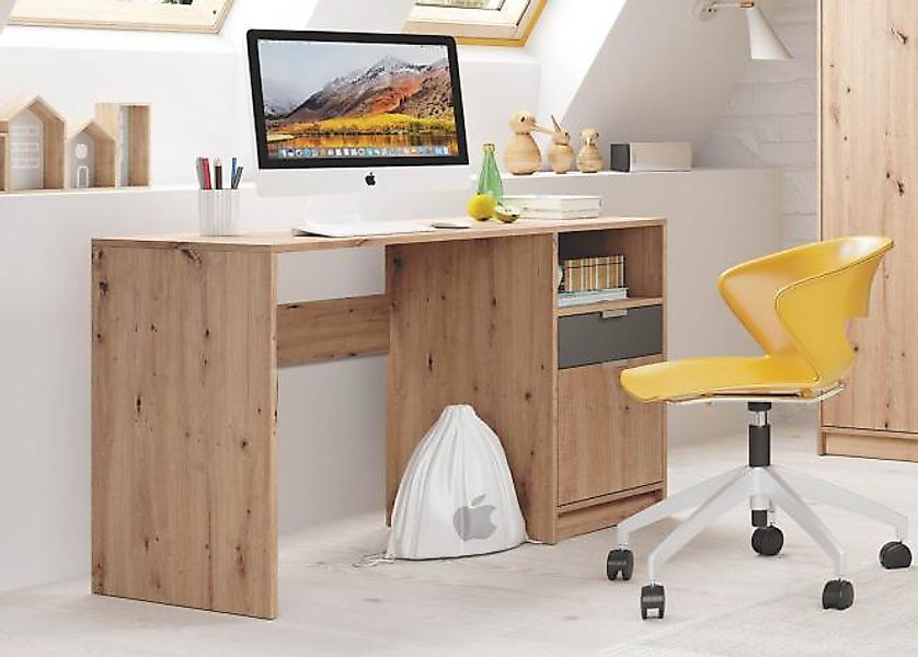 Schreibtisch KARLA von Begabino Artisan Eiche / Graphit günstig online kaufen