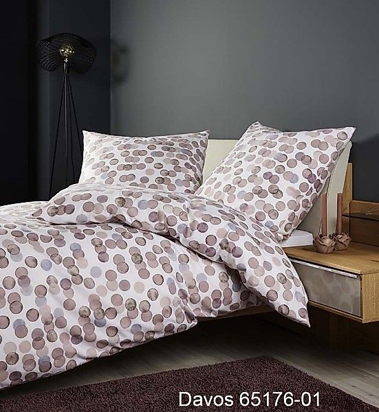Janine Janine Feinbiber Bettwäsche DAVOS 65176 altrosa beere Größe:  155x22 günstig online kaufen