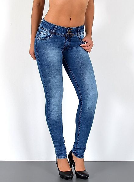 ESRA Skinny-fit-Jeans S500 High Waist Skinny Jeans Damen Röhrenjeans Hose S günstig online kaufen