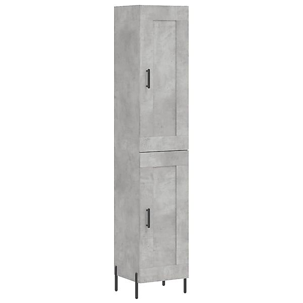 vidaXL Highboard Betongrau 34,5x34x180 cm Holzwerkstoff 3200461 günstig online kaufen
