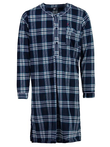 Henry Terre Nachthemd Nachthemd langarm - Tartan Muster günstig online kaufen