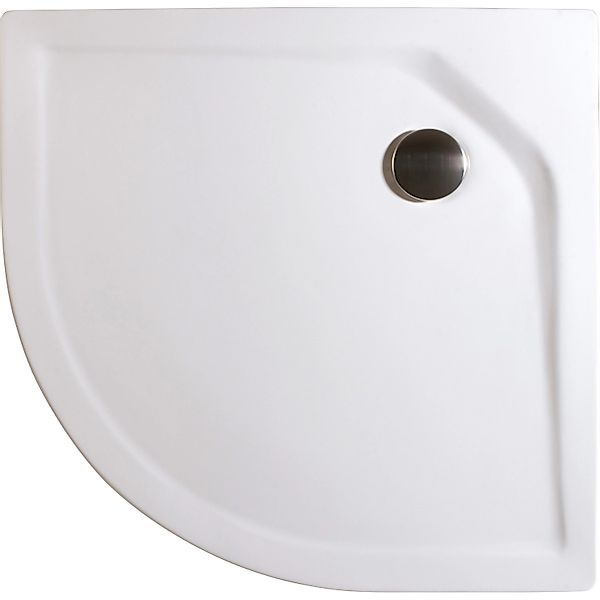 Schulte Duschwannen-Set Extraflach Viertelkreis 100 cm x 100 cm Alpinweiß günstig online kaufen