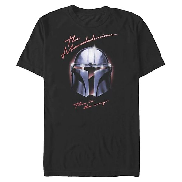 Star Wars - The Mandalorian - Mandalorian Helmet Chrome - Männer T-Shirt günstig online kaufen
