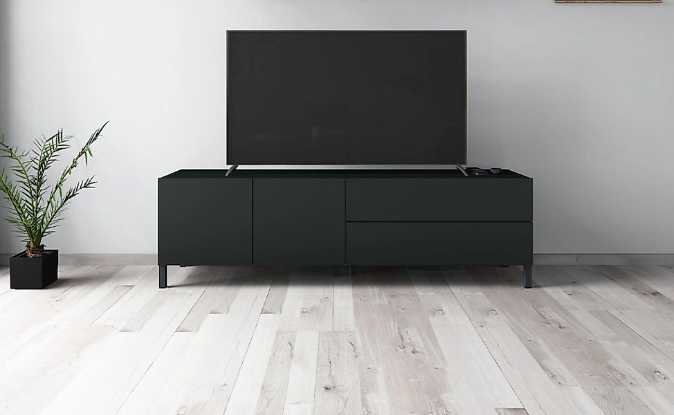 borchardt Möbel Lowboard "Sophia, TV-Schrank Breite 152 cm" Metallfüße, gri günstig online kaufen
