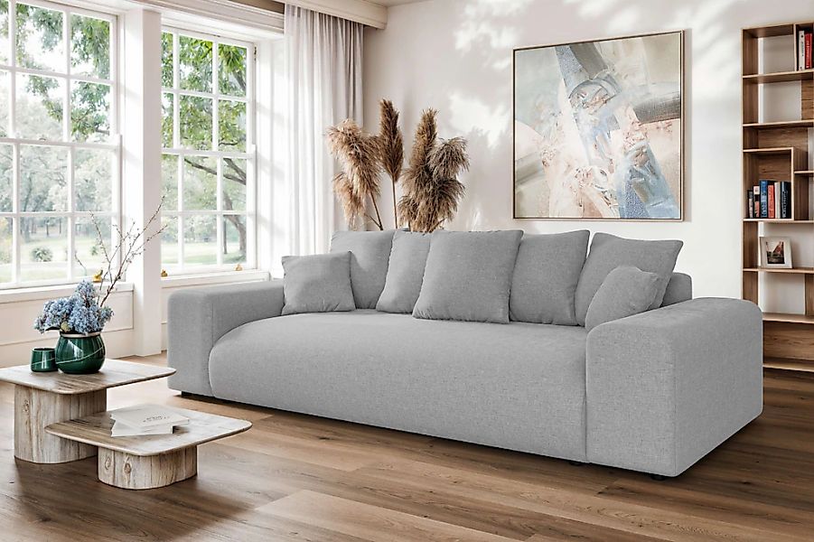 Home affaire Big-Sofa "LAKESIDE 3-Sitzer Schlafsofa mit Bettkasten, Breite günstig online kaufen