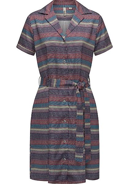 Ragwear Sommerkleid Sawira Gemustertes Midikleid mit Knopfleiste günstig online kaufen