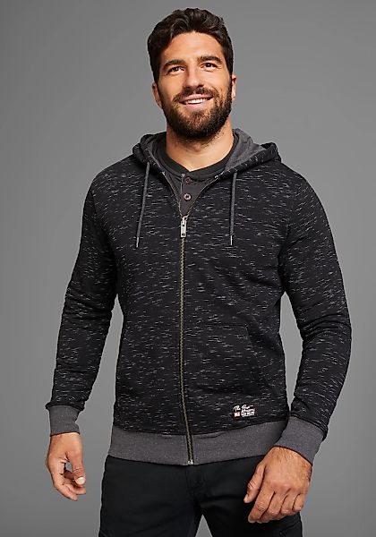 Mans World Kapuzensweatjacke, mit Logo auf der Brust - NEUE KOLLEKTION günstig online kaufen