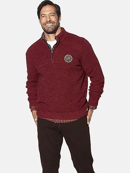 Jan Vanderstorm Strickpullover RAGNARLOD mit stylischen Aufnäher günstig online kaufen