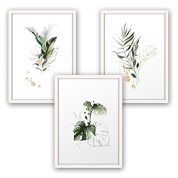 Kreative Feder Poster, Pflanzen (Set, 3 günstig online kaufen