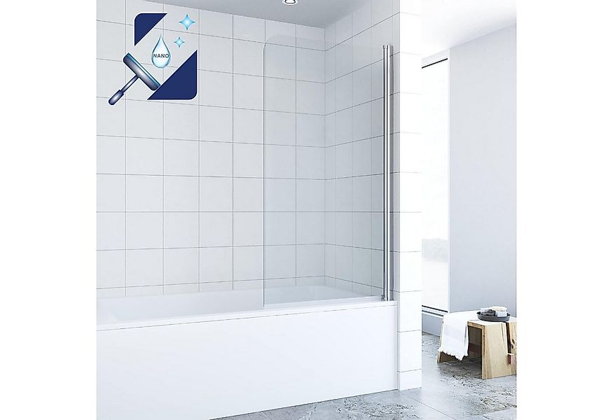 AQUABATOS Badewannenaufsatz Eck Glas Duschwand für Badewanne 1 tlg 2 tlg 3 günstig online kaufen