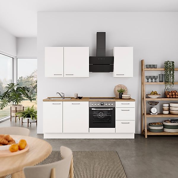 nobilia® Küchenzeile »"Laser II", Ausrichtung wählbar, Breite 210 cm« vormo günstig online kaufen