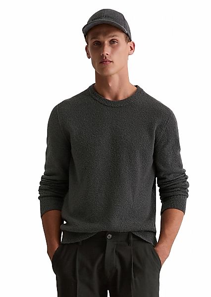 Marc OPolo Rundhalspullover "aus strukturiertem Wolle-Mix" günstig online kaufen