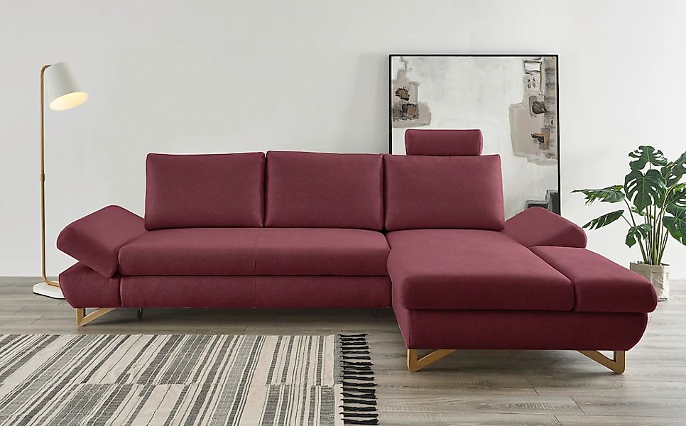 Home affaire Schlafsofa "City/Giron" komfortable Bettfunktion (Liegefläche günstig online kaufen