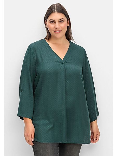 Sheego Tunika Große Größen in strukturierter günstig online kaufen