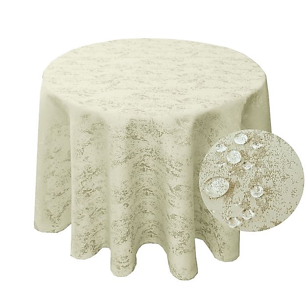 Brilliant Tischdecke Meliert RUND Tischdecke marmoriert günstig online kaufen