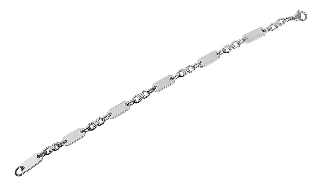AKZENT Edelstahlarmband Elvin "Elvin" Edelstahl Platten-Armband, günstig online kaufen