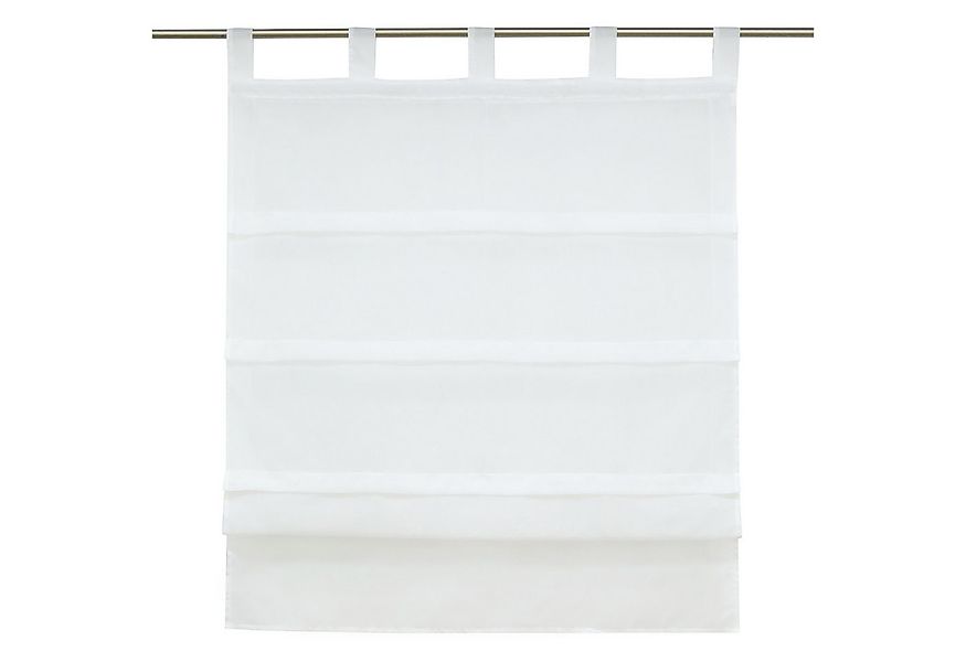 Joyswahl Raffrollo Sophia, mit Schlaufen, Voile Schlaufenrollo, Unifarbe günstig online kaufen