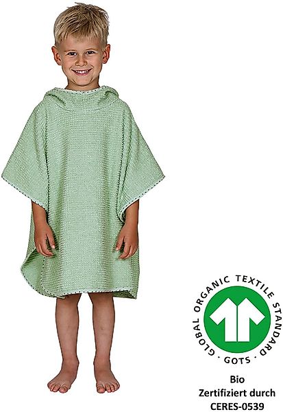 Wörner Badeponcho at home, Baumwoll-Webfrottier, Kapuze, günstig online kaufen