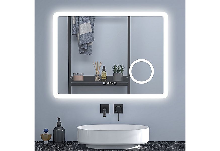 Aica Sanitär Badspiegel Wandspiegel Badezimmerspiegel mit LED Dimmbar+Besch günstig online kaufen