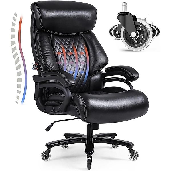 LuxusKollektion Chefsessel Chefsessel Bürostuhl 200kg Belastbarkeit günstig online kaufen