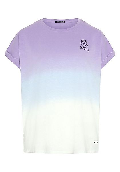 Chiemsee Print-Shirt T-Shirt im Dip-Dye-Look mit Stickerei 1 günstig online kaufen
